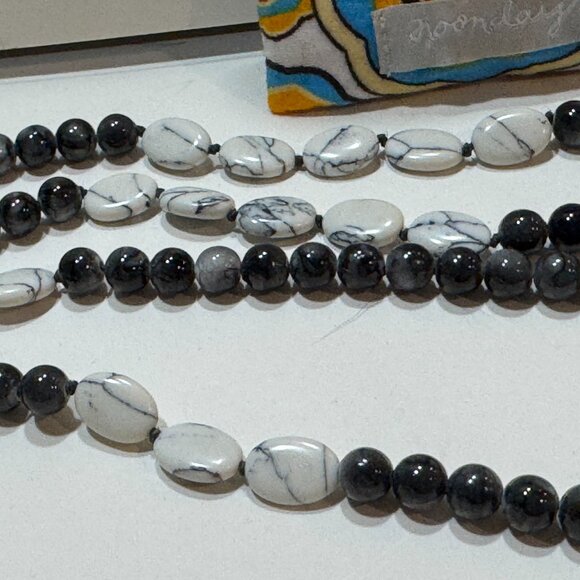 🖤 Noonday Collection Beaded Pendant Necklace – Moroccan Style – NEW with Pouch - Picture 2 of 6